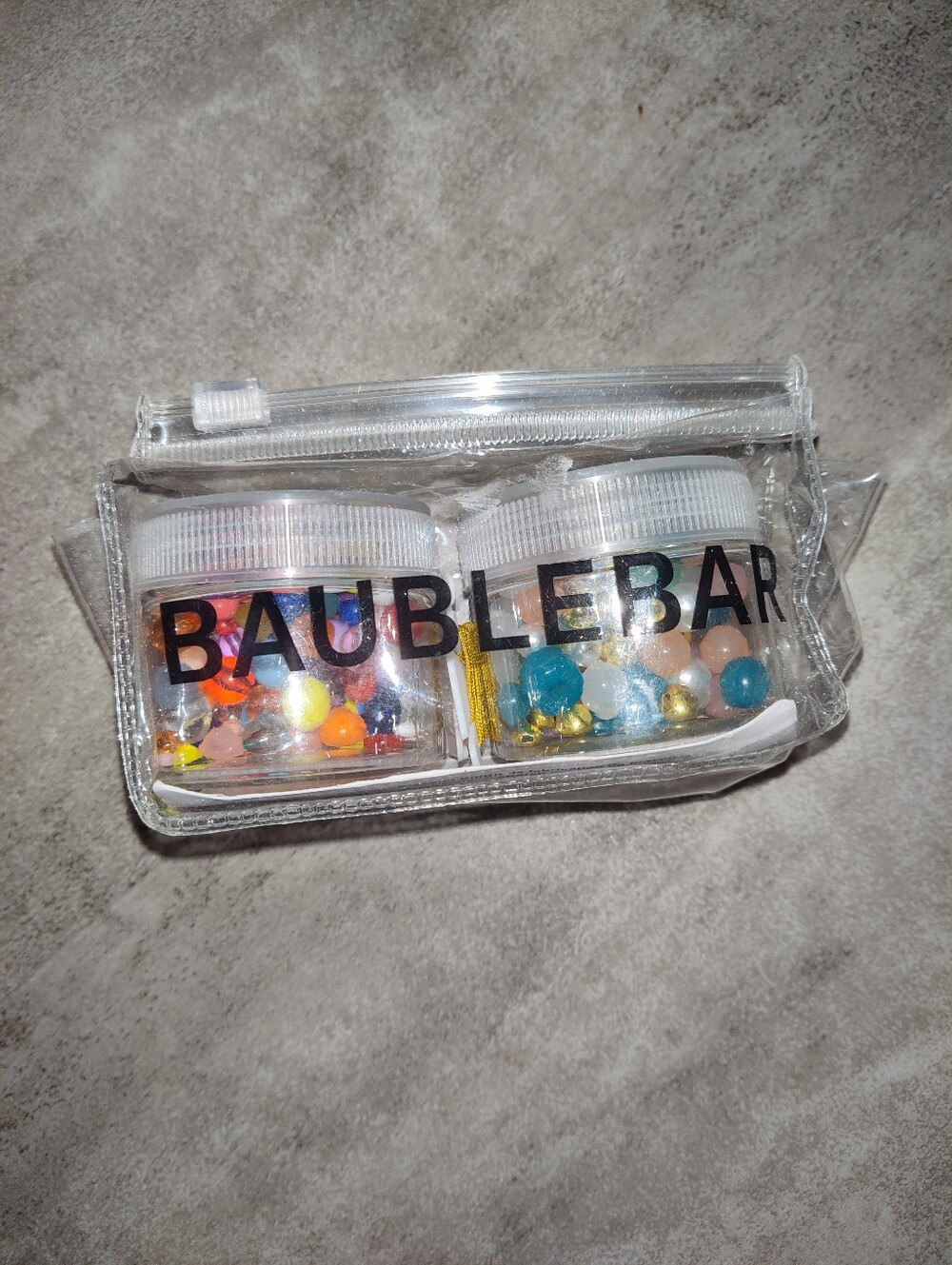 BaubleBar Build Your Own Bracelet Kit 175+ Beads Stretch & Gold Cord NWT